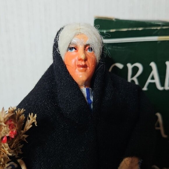 Vintage Character Doll Dublin Flower Seller with Basket Grange Craft Ireland - Picture 2 of 10